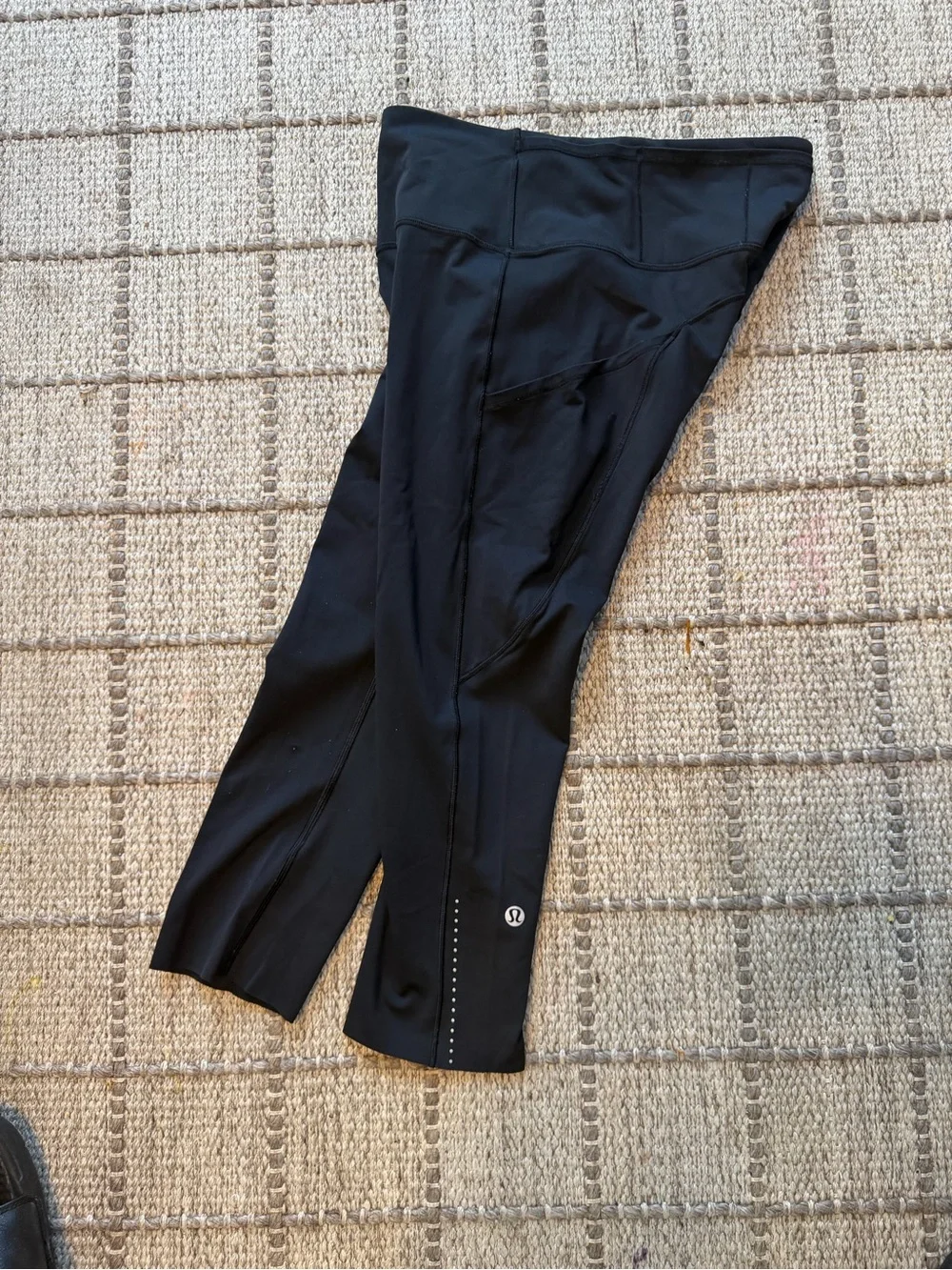 lululemon athletica Kids Black Cropped Active Leggings